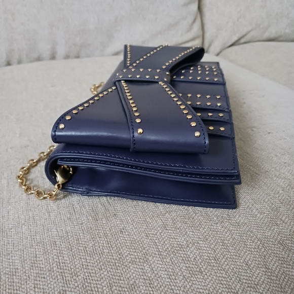 Zac Posen New York purple bow leather shoulders bag - Picture 4 of 12